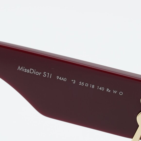 Dior MISSDIOR S1I 94A0 Sunglasses Red Square Frame, Grey Lenses main image 9